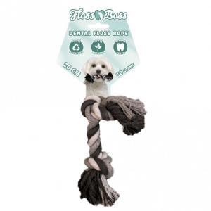 Floss Boss Dental Rope Baumwollseil mit 2 Knoten - 20 cm